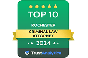 Top 10 / Rochester / Criminal Law Attorney / 2024 - Badge